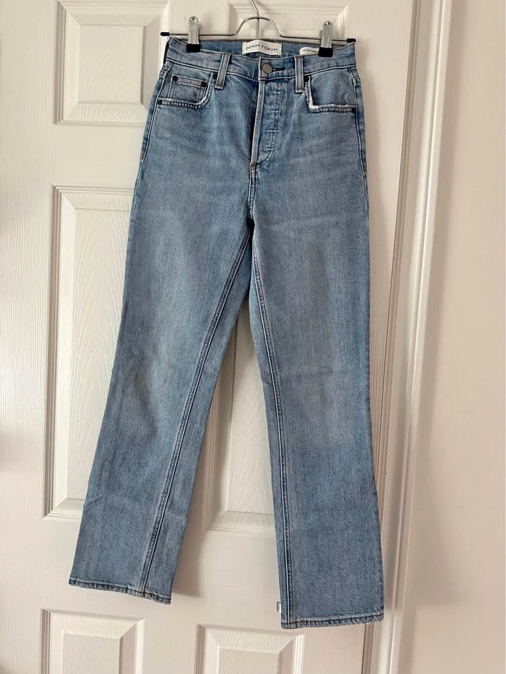 Denim Forum Arlo High Rise Straight Jeans