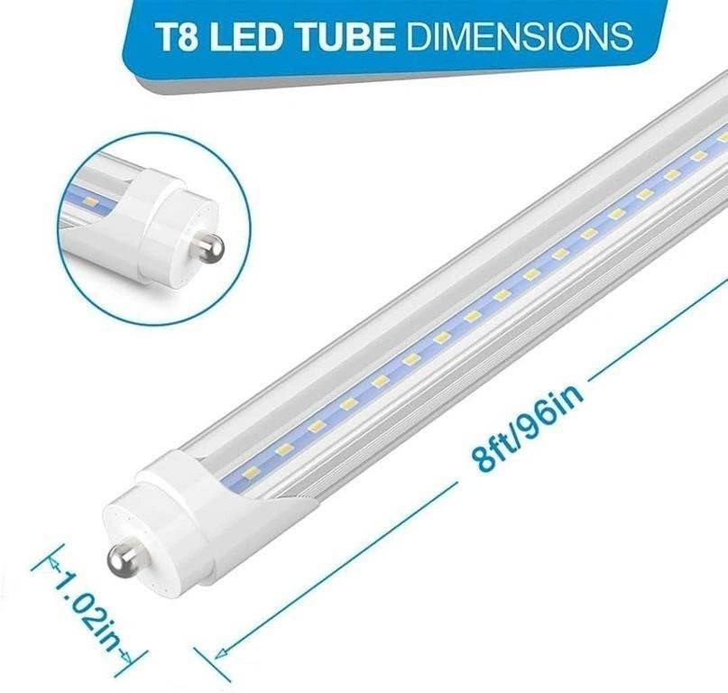 8ft T8 LED Tube Bulbs Single Pin - photo 2