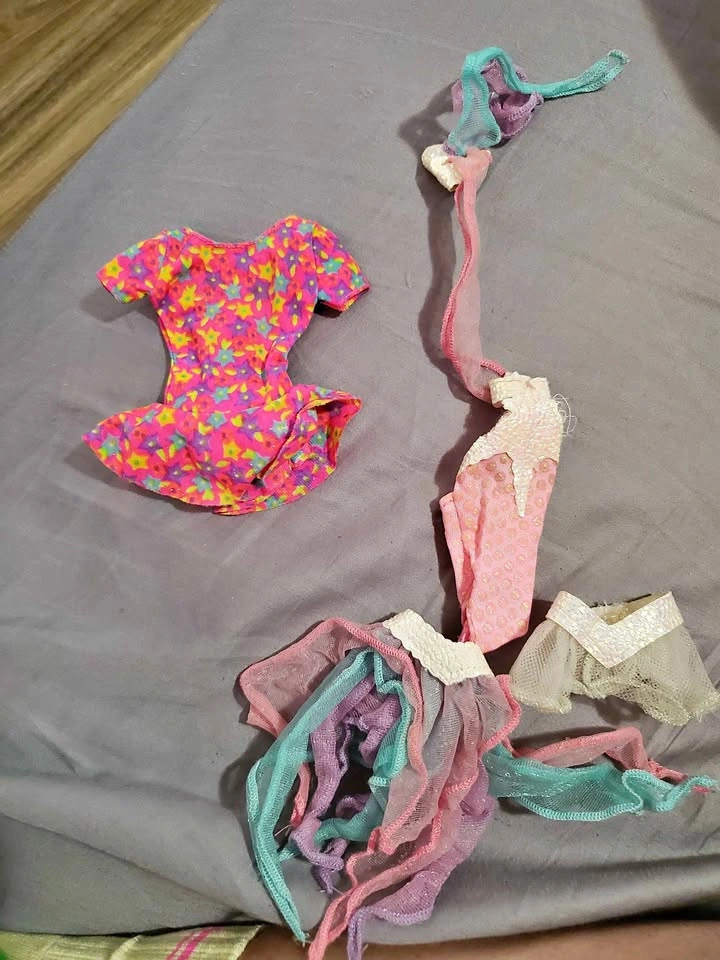 Caboodles Barbie Dress (1992) & Ice Capades Bodysuit (1989)