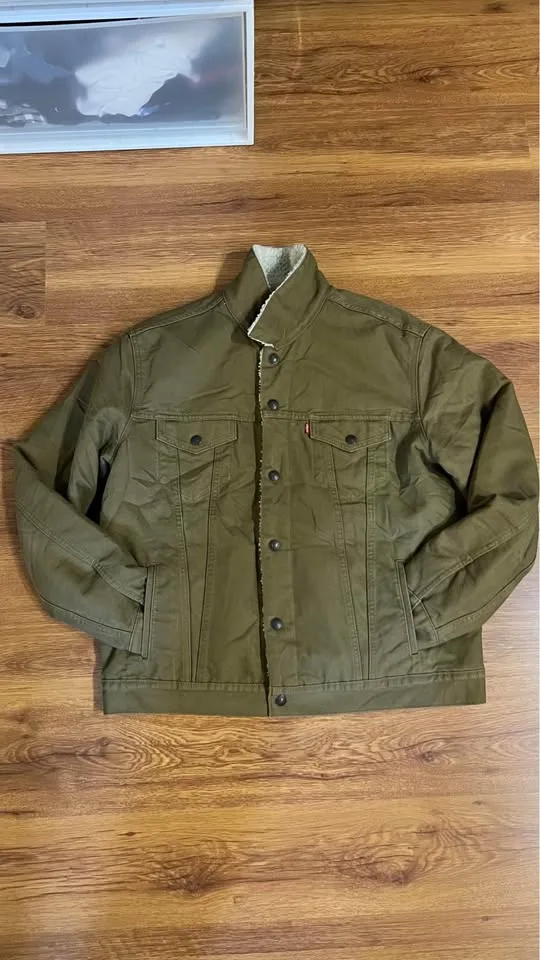 Levis corduroy sherpa lined trucker Jacket image indicator(2)