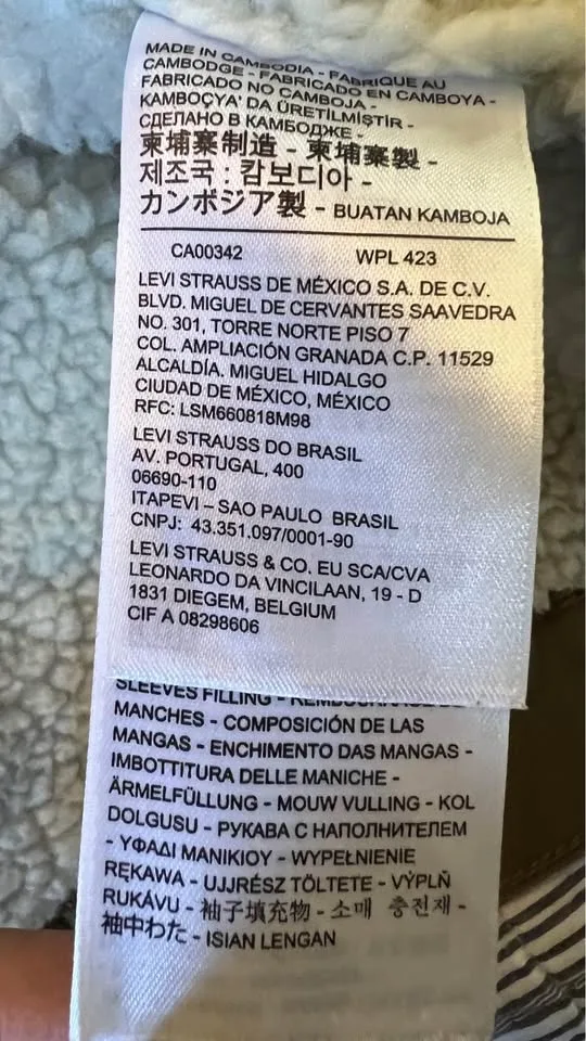 Levis corduroy sherpa lined trucker Jacket image indicator(5)