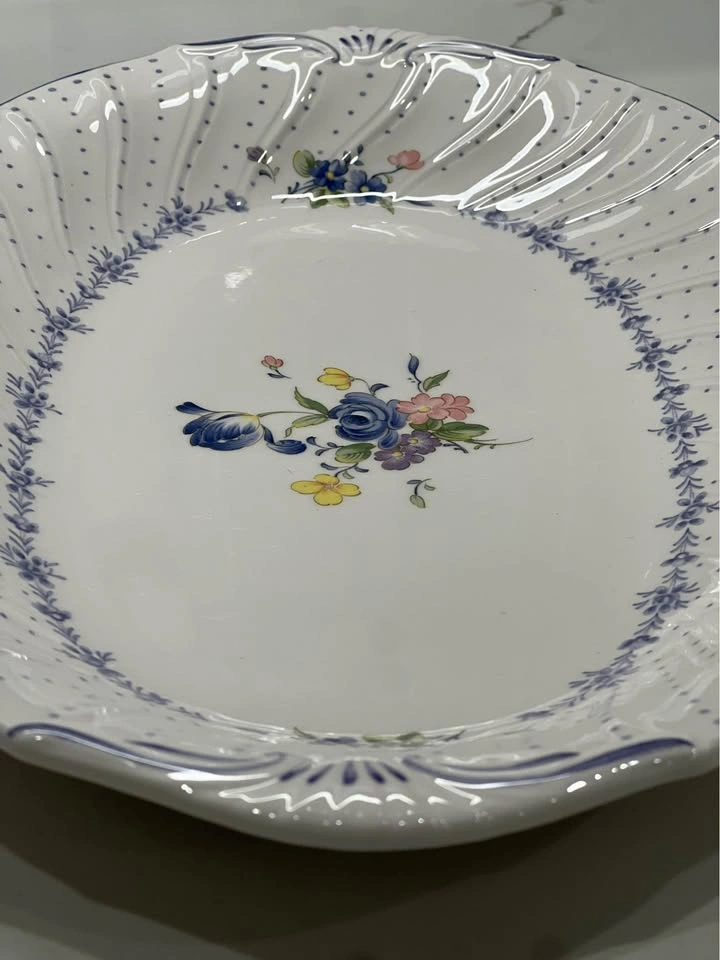 Nikko Fine China 14" Blue Peony Oval Serving Platter - photo 4