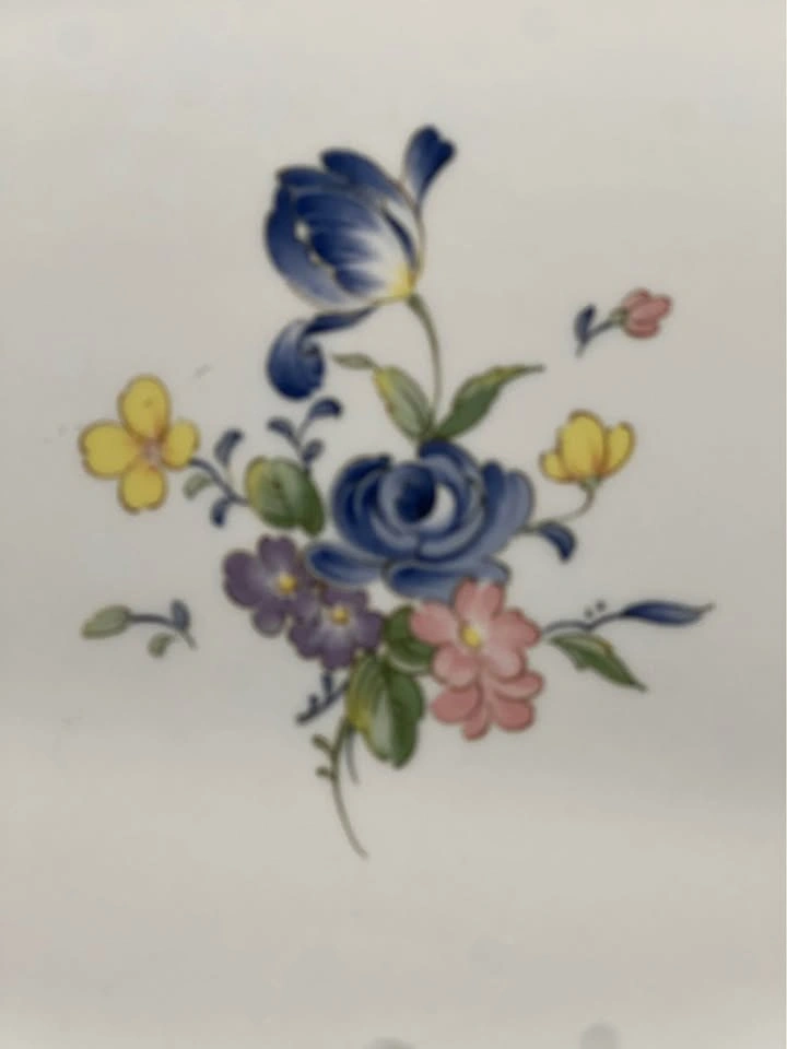 Nikko Fine China 14" Blue Peony Oval Serving Platter - photo 5