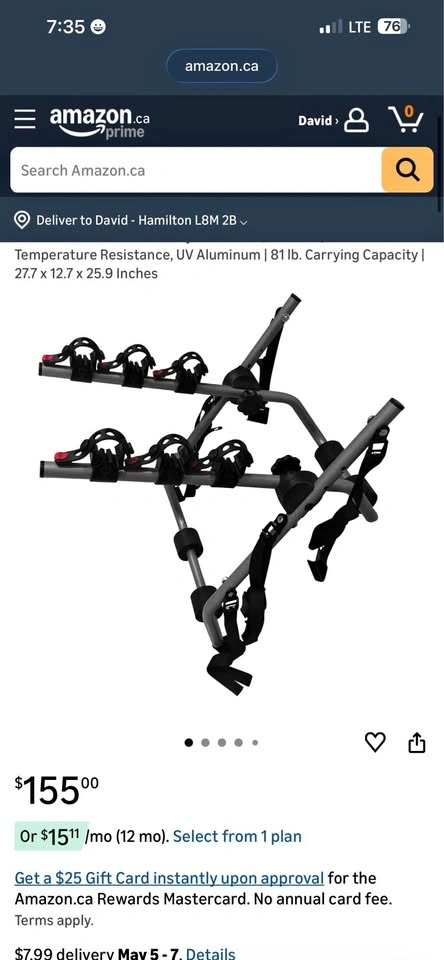 DK2 3-Bike Truck Mount Bicycle Carrier BCR190