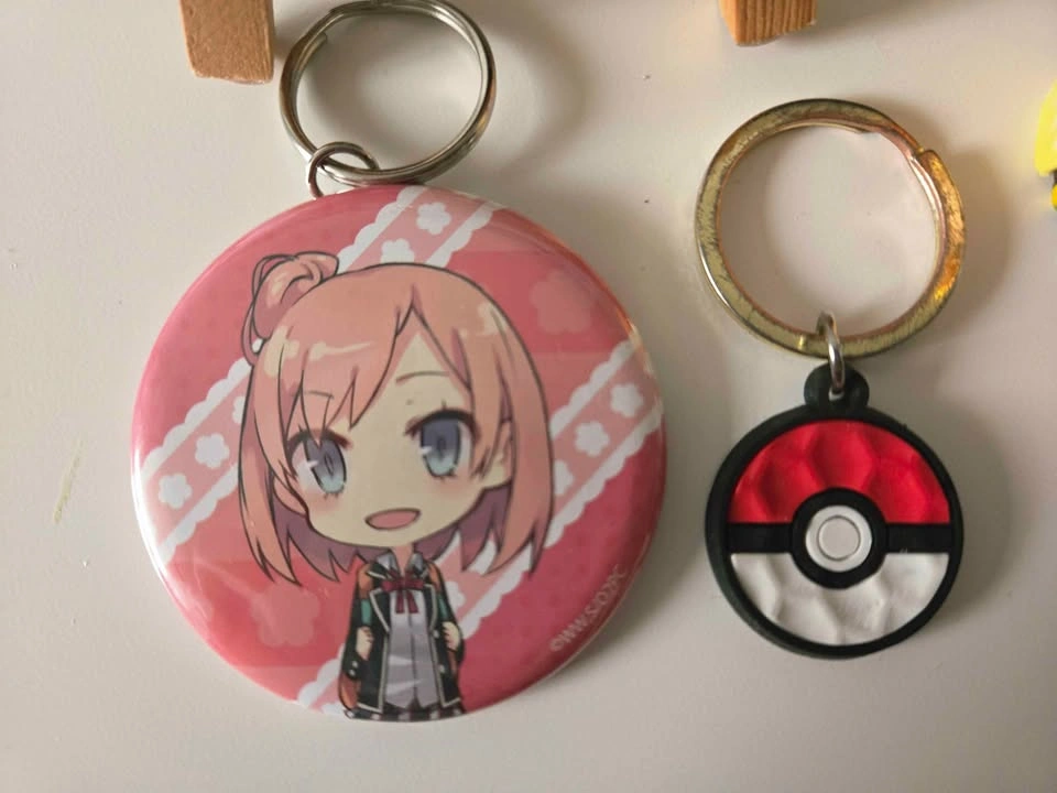 Enamel Pin Bundle + Keychains Anime Pins & Accessories - photo 2