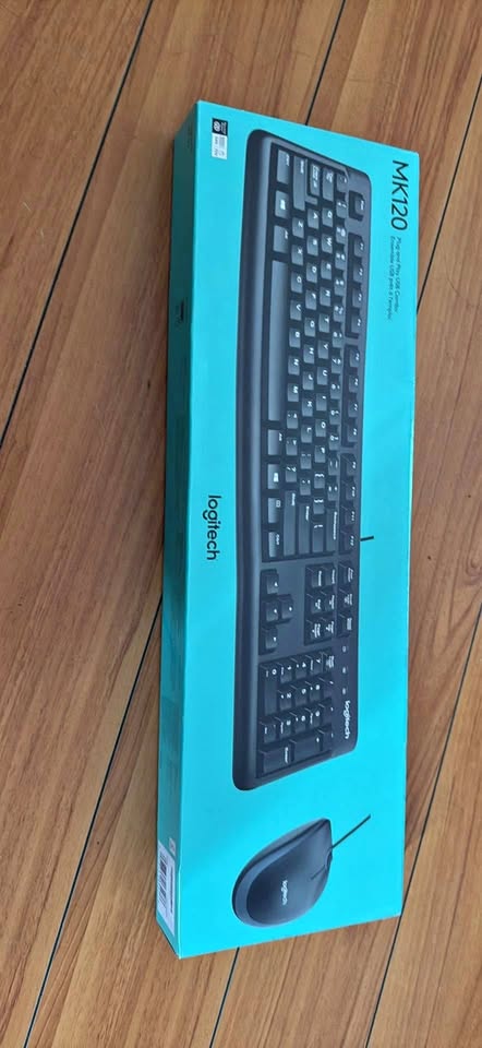 Logitech Keyboard Mouse MK120 - USB Plug and Play