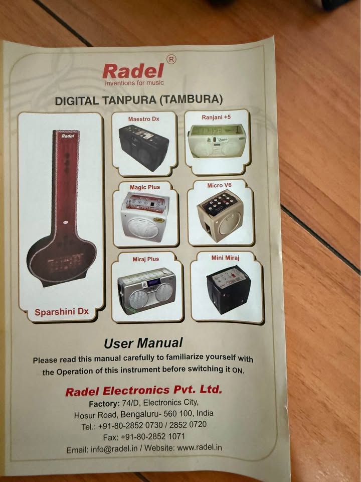 Radel Digital Tanpura Music Instrument - photo 4