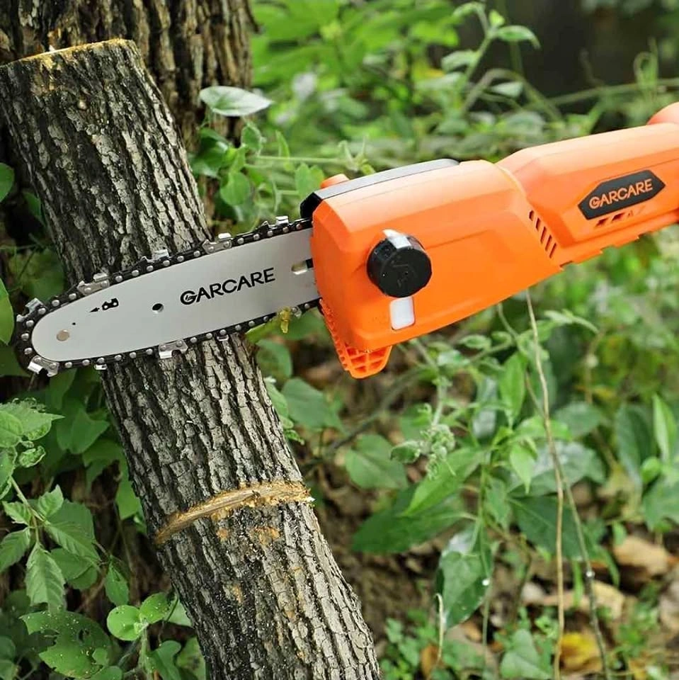 GARCARE Pole Chain Saw Cordless 20V 8 Inch Electric Saw