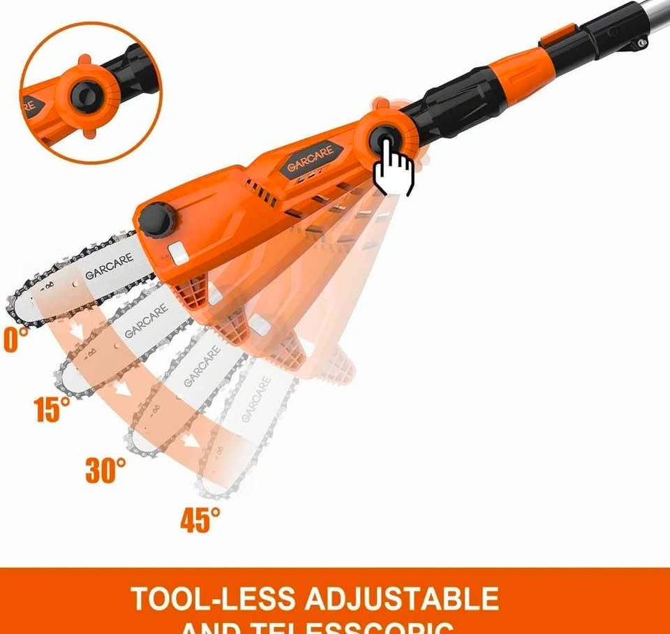 GARCARE Pole Chain Saw Cordless 20V 8 Inch Electric Saw - photo 5
