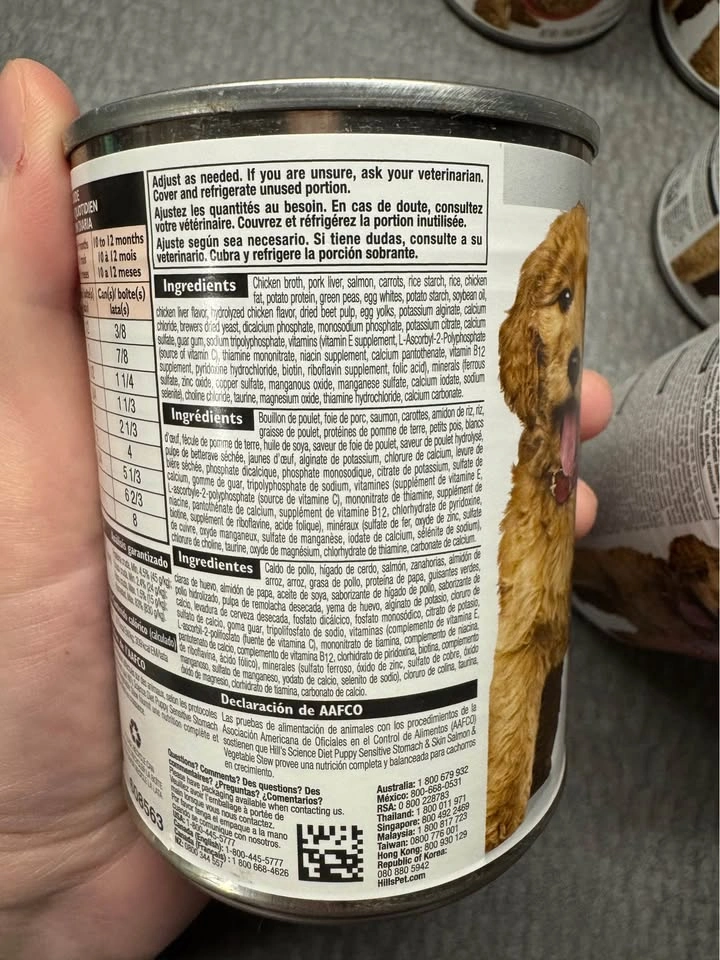 Sensitive skin and stomach puppy wet food 7 cans - photo 4