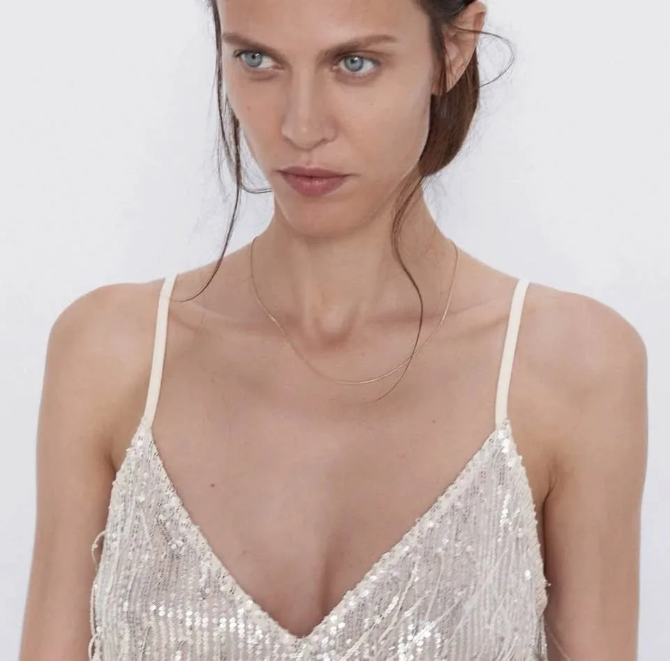 Brand new ! Set of 4, 18K gold plated Necklace & bracelet Set image indicator(4)