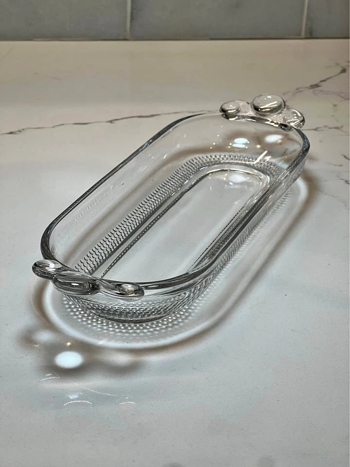 Duncan & Miller Teardrop Glass Dish - 1936 Art Deco