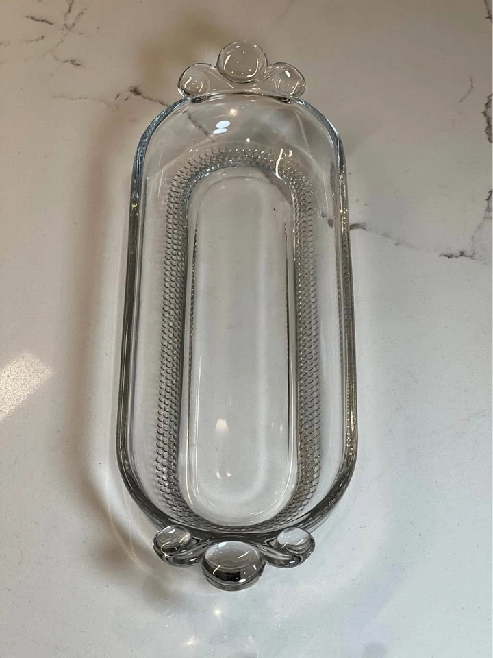 Duncan & Miller Teardrop Glass Dish - 1936 Art Deco - photo 4