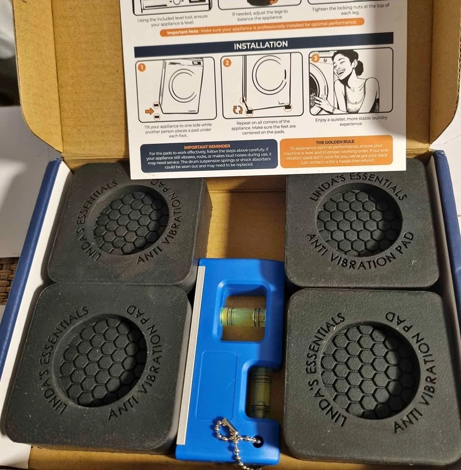 Anti-Vibration Pads for Washing Machine/Dryer - Brand New + Leve
