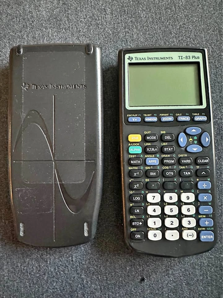Calculator TI-83 Plus (using AAA batteries)