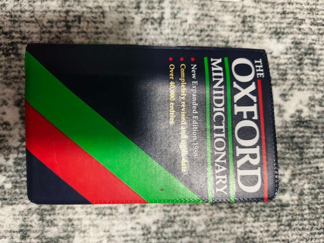 Oxford Minidictionary - New Expanded Edition 1988