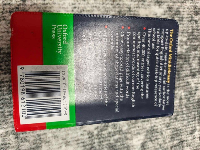 Oxford Minidictionary - New Expanded Edition 1988 - photo 2