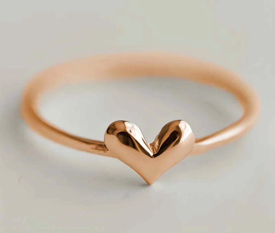 New Minimalist Love Design Ring - Size 8