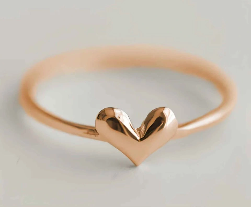 New Minimalist Love Design Ring - Size 8 - photo 2