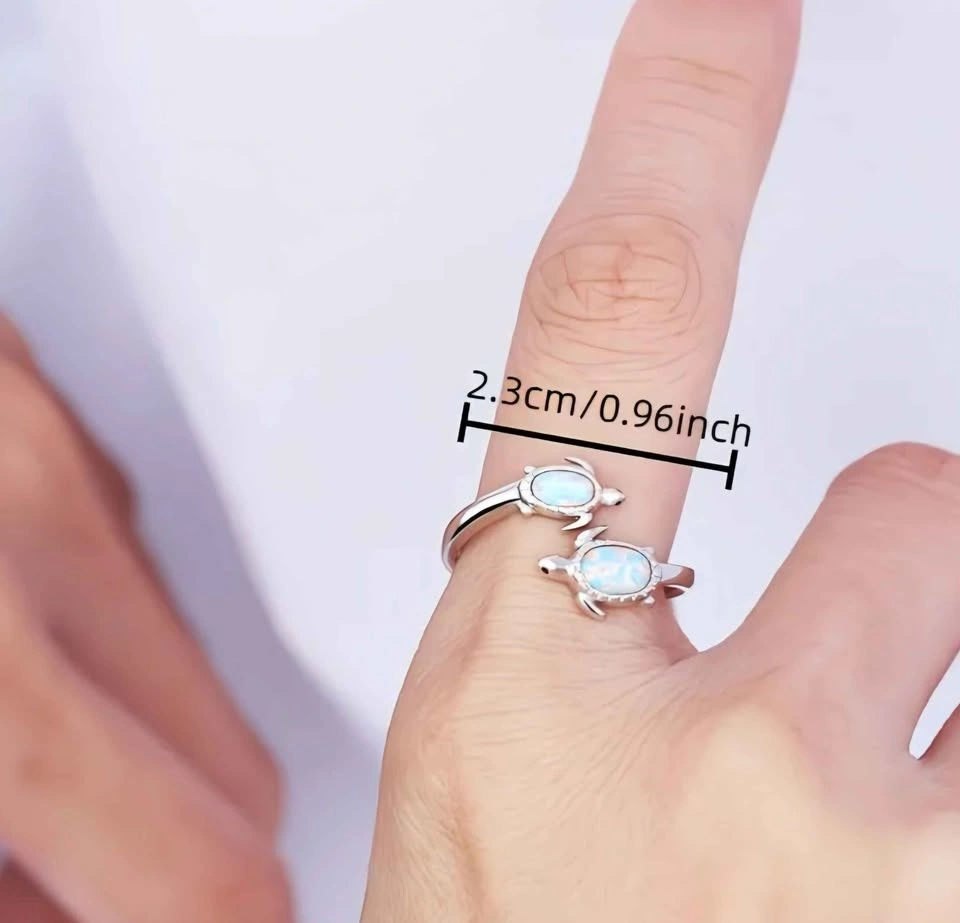 New Creative "I Love You Forever" Turtle Ring - photo 2