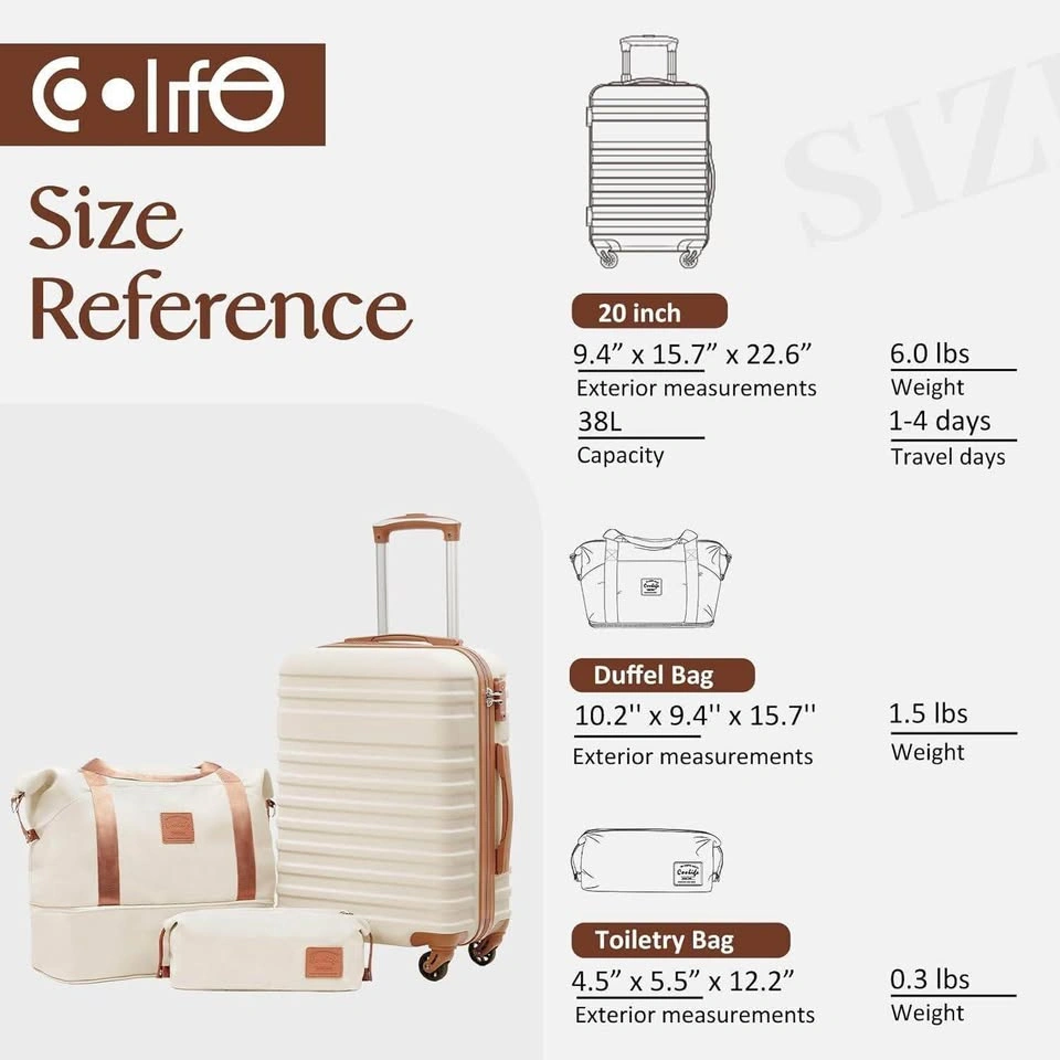 Brand New Coolife 3-Piece Luggage Set - photo 2