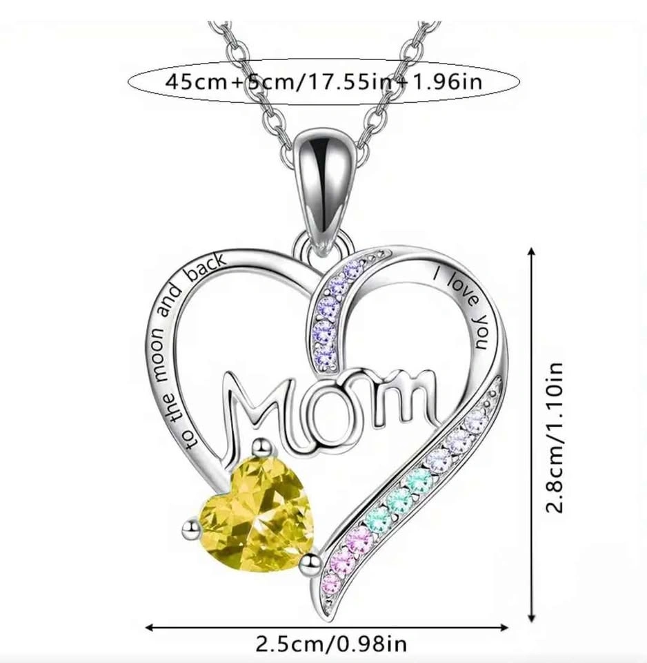 Heart Mom Necklace - "I Love You to the Moon" - photo 2