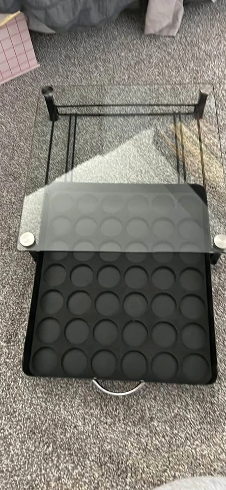 Glass Top Coffee Pod Storage Drawer