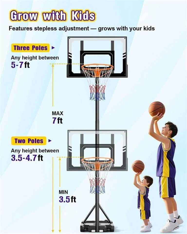 Brand New Adjustable Portable Basketball Hoop - photo 2