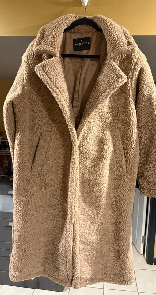 Fabletics Teddy Long Coat - Size XL - photo 2