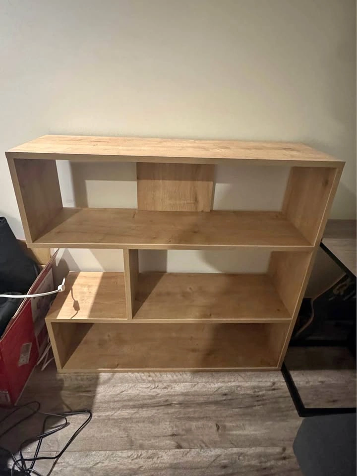 Modern Wood Bookshelf