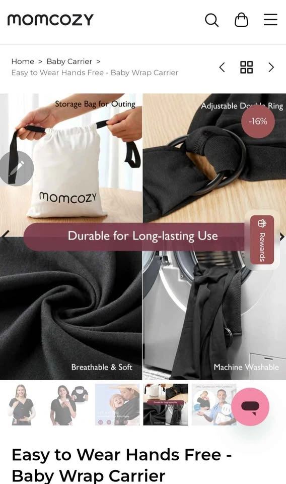 Baby wrap carrier - photo 2