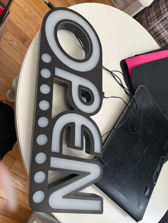 Modern LED Open Sign for Storefront