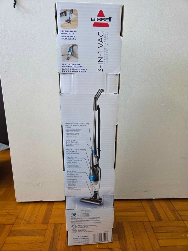 NEW Bissell 3 in 1 Stick Hand Vacuum Cleaner - photo 4