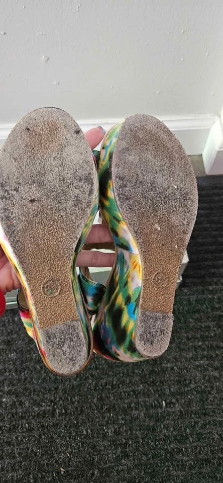 Guppy Love by Blowfish Multi-Color Wedge Sandals Size 8.5 - photo 5