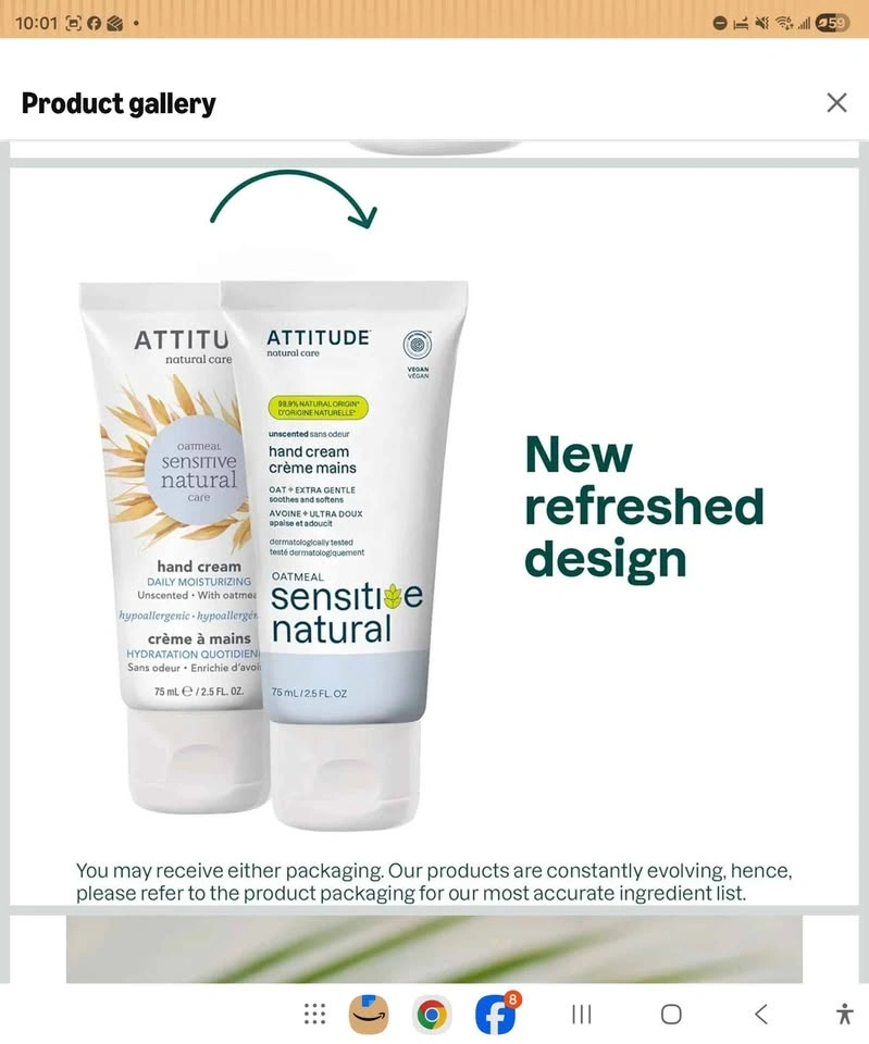 ATTITUDE Hand Cream for Sensitive Skin with Oat - photo 2