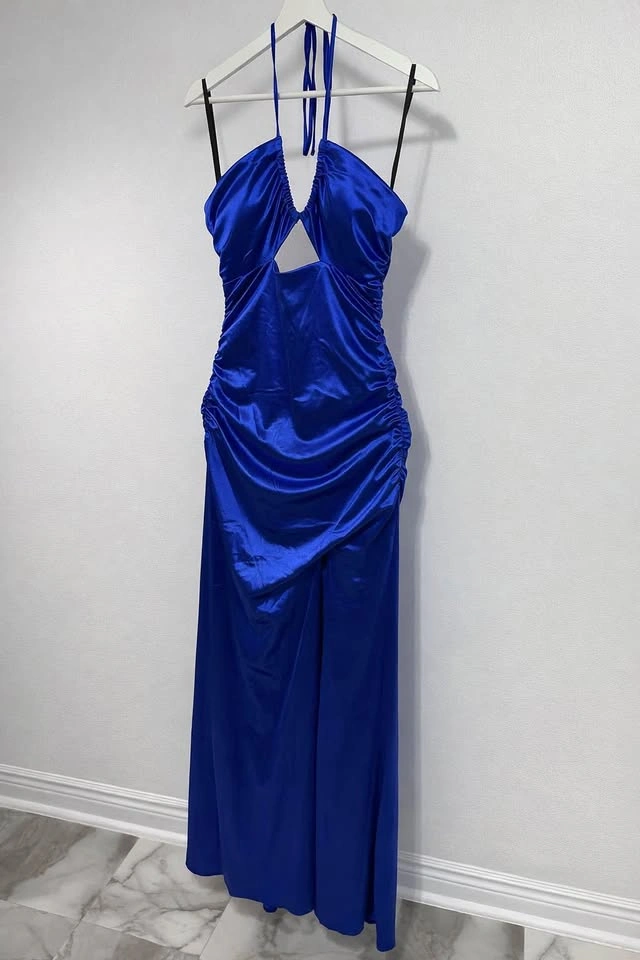 Prom/ Special Occasion Royal Blue Dress Size L - photo 5