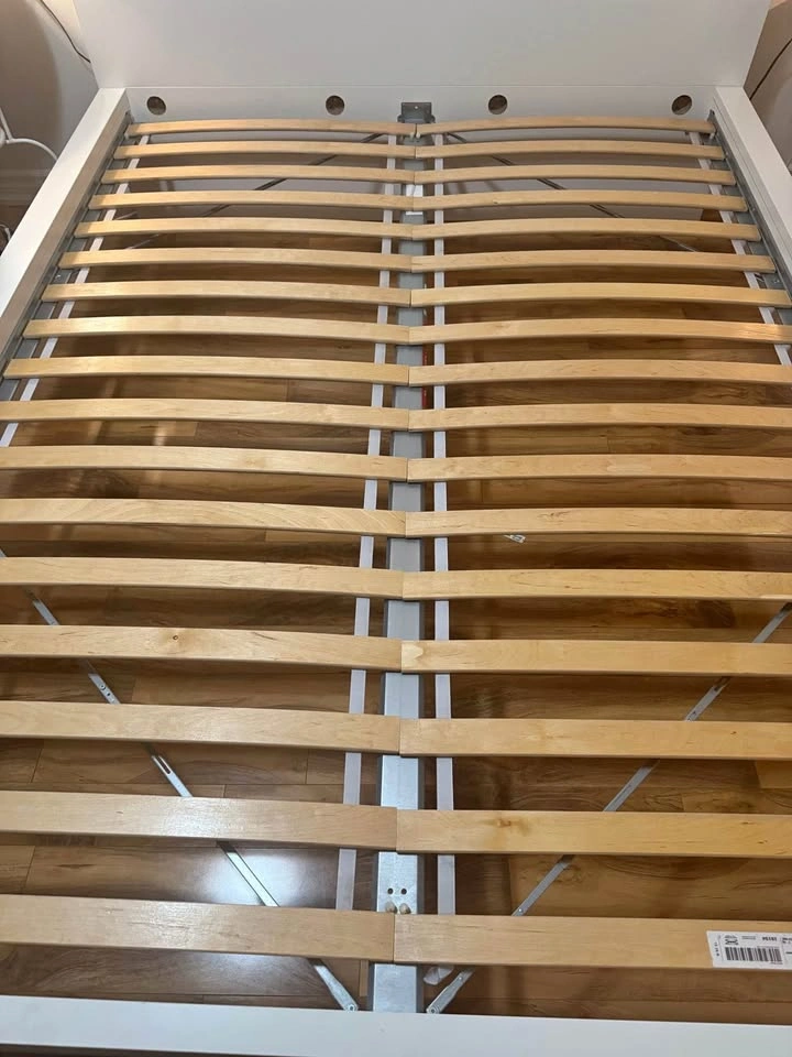 IKEA Malm Queen Bed Frame + LURØY Slatted Base