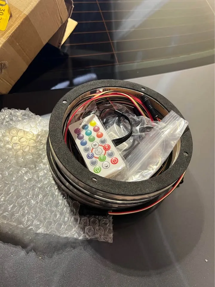 RGB LED Speaker Ring Lights - photo 3