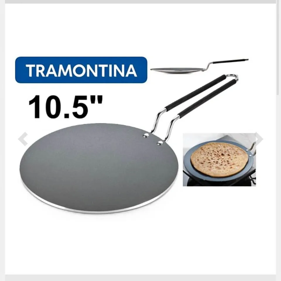 Tramontina Utsava Tri-Ply Clad Stainless Tava Pan - 10.5"