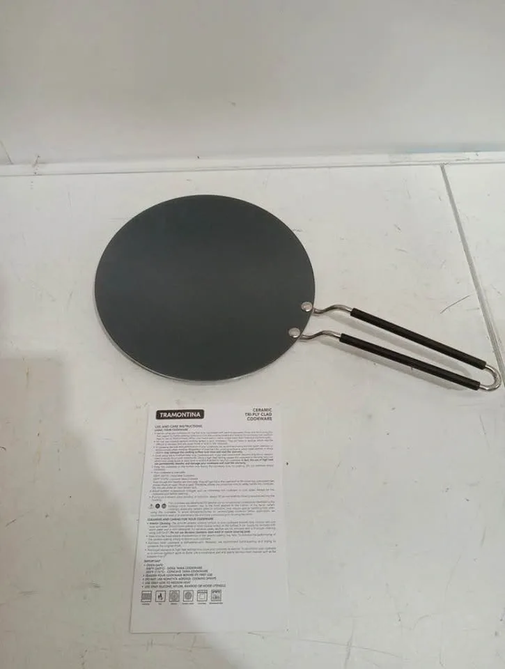 Tramontina Utsava Tri-Ply Clad Stainless Tava Pan - 10.5" - photo 3