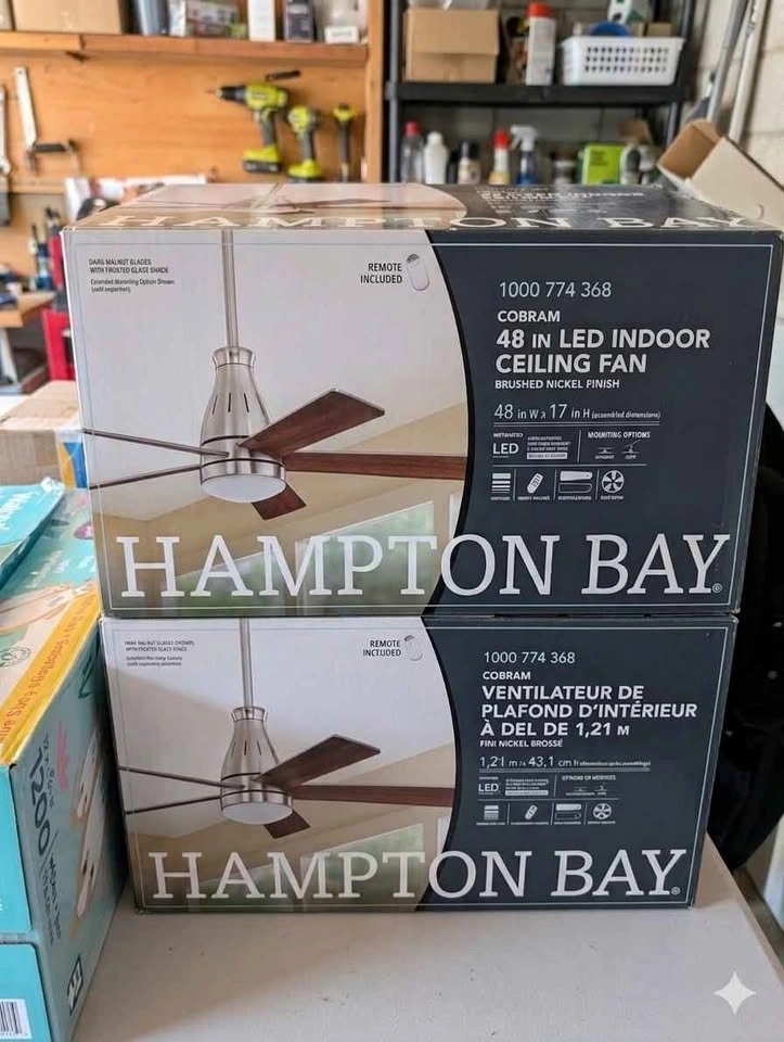 Ceiling fans with remote. Beautiful modern design.