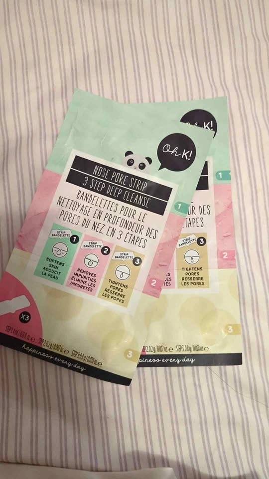 Effective Oh K! Nose Pore Strip 3 Step Deep Cleanse