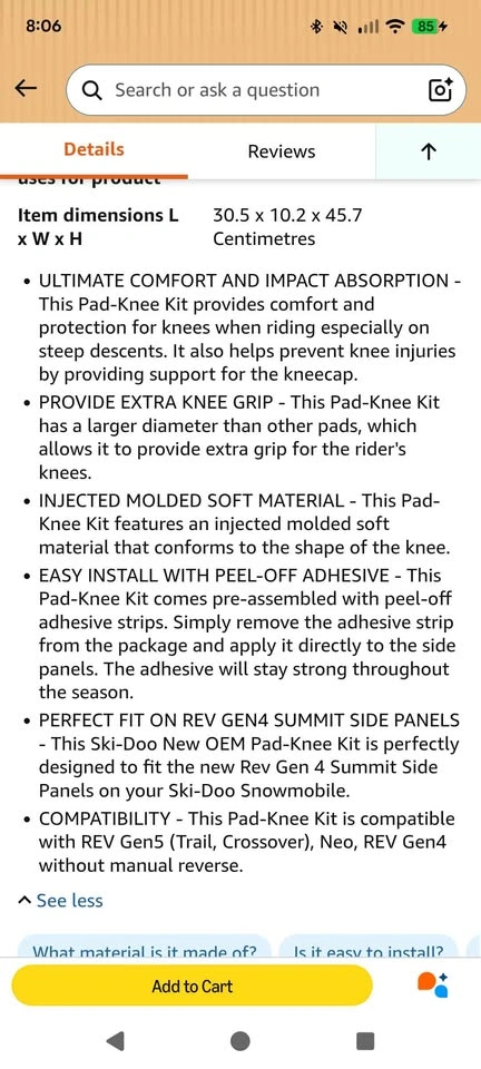 Ski doo knee pads - photo 4