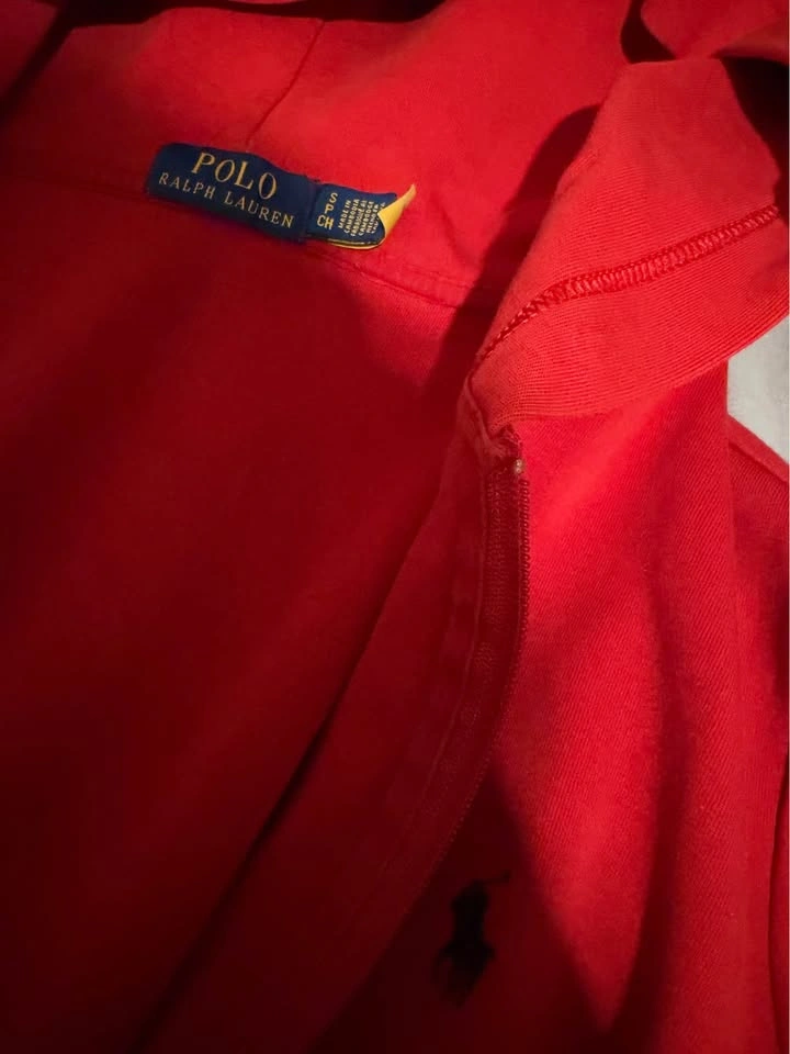 Red Polo Hoodie S - photo 2