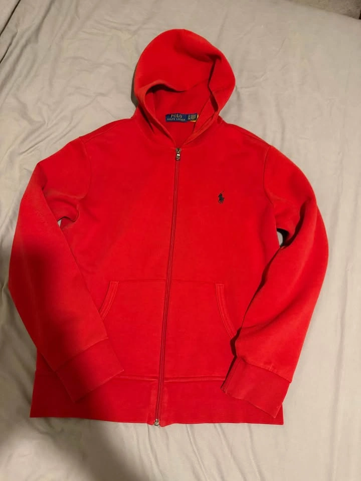 Red Polo Hoodie S - photo 3