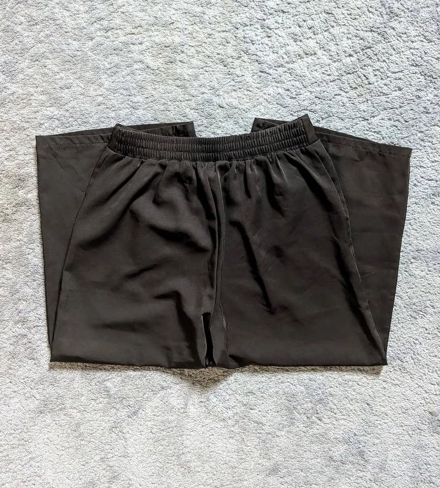 Black Culotte Pants, XS, New - photo 3