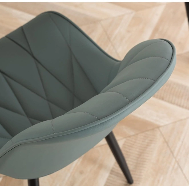 Dining Room Chairs Set of 2, Grayish Green - photo 5