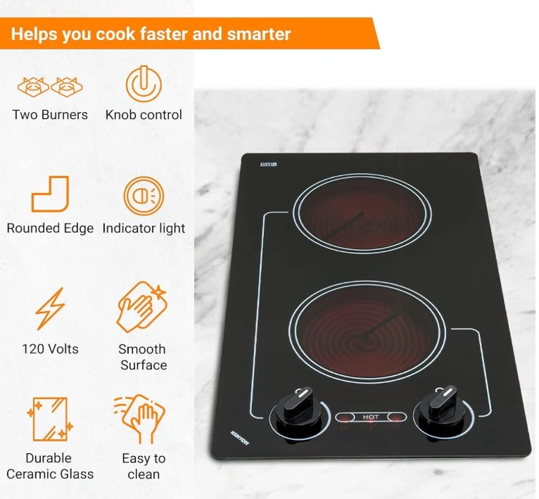 Kenyon 6-1/2" Caribbean 2-Burner Cooktop (New) - photo 2
