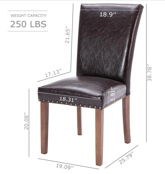 Upholstered Parsons Dining Chairs Set of 2 - photo 3