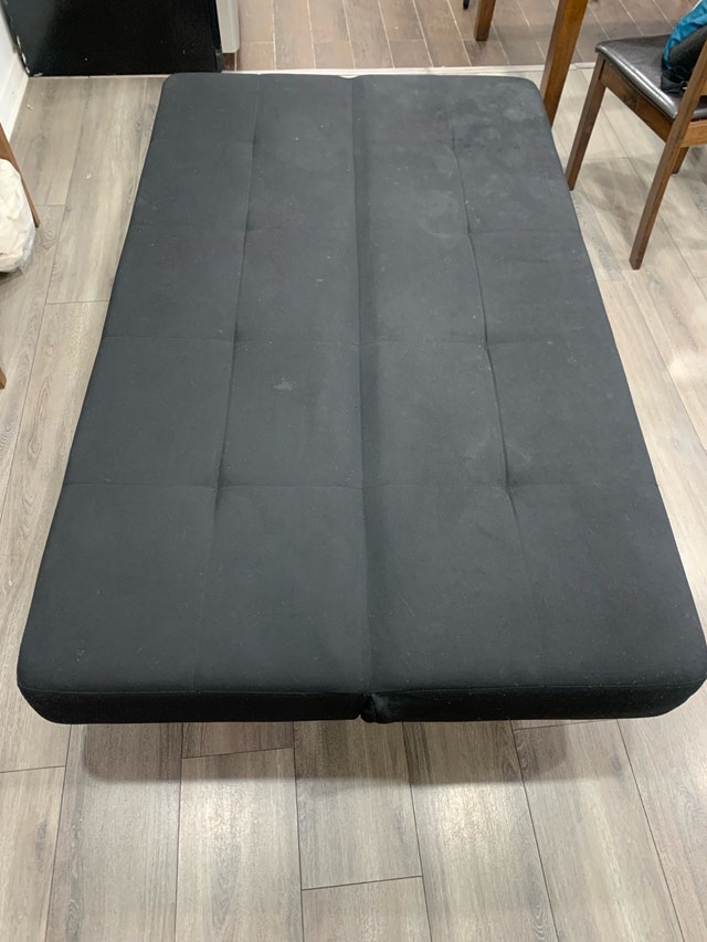 Queen Mattress, Sofa Bed, Glass Table & Chairs, Racks - photo 3